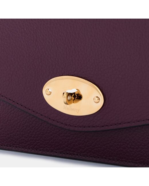 Mulberry Purple Small Solid Color Crossbody Bag