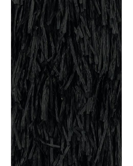 Co. Black Textured Fringe Skirt