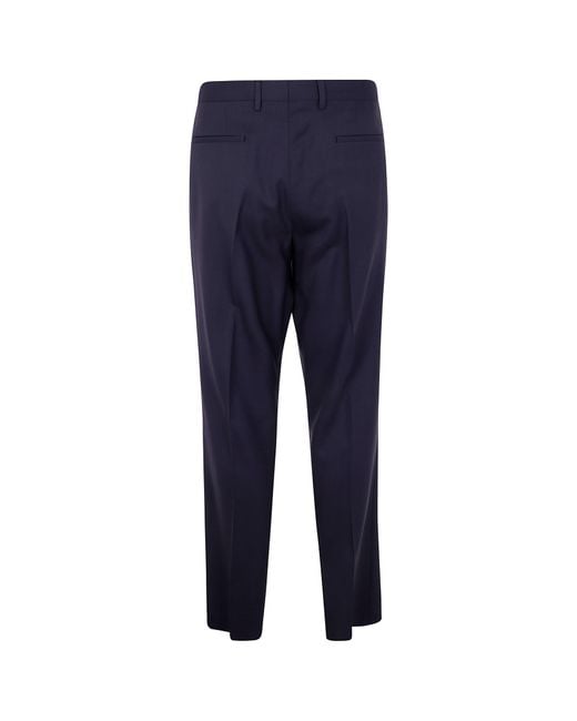 Paul Smith Blue Wool Suit Pants for men