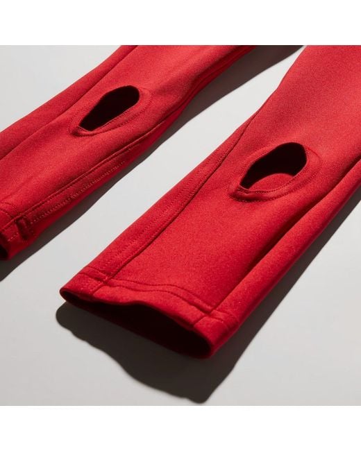 Gucci Red Stretch Jersey Leggings