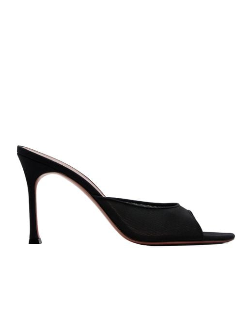 AMINA MUADDI Black Alexa Mesh 95 High-Heeled Sandals