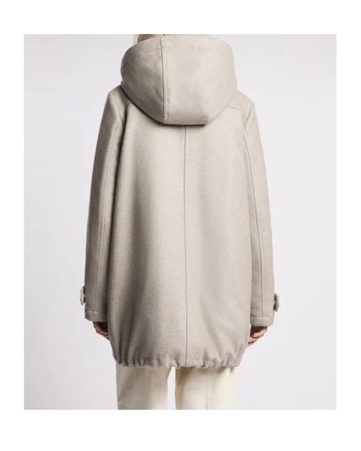 Fay Natural Quilted Wool-Blend Parka