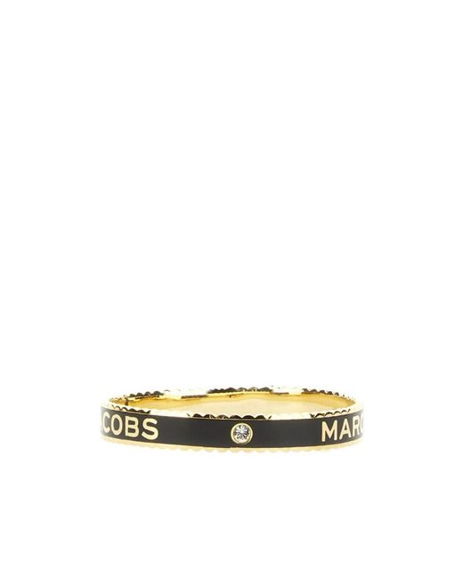 Marc Jacobs Metallic The Medallion Logo Detailed Bracelet