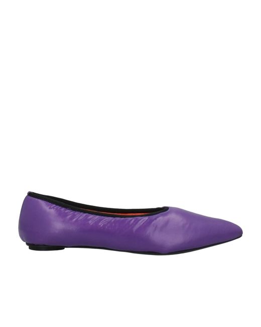 Marni Purple Solid Color Flat Shoes