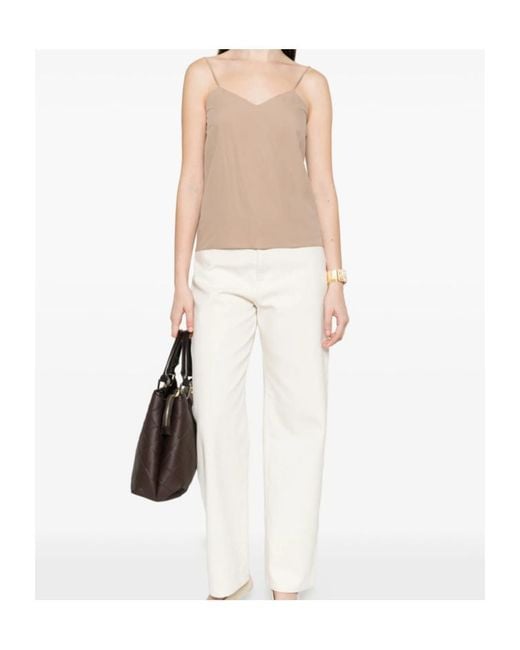 Max Mara Natural Sleeveless Tank Top