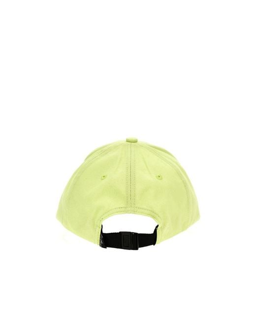 Stone Island Yellow Compass Cotton Cap for men