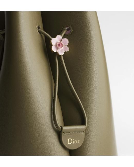 Dior Green Petit Trefle Mini Bucket Bag