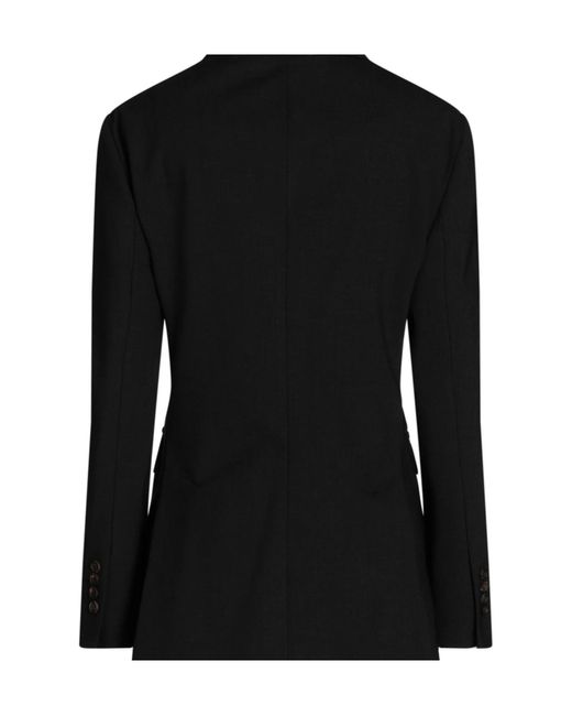 Brunello Cucinelli Black Solid Color Minimalist Blazer