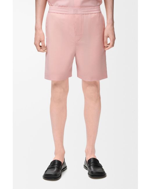 Loewe Pink Elasticated Waistband Shorts for men