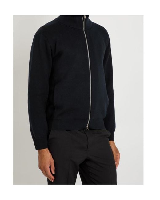 Tom Ford Black High-Neck Wool-Blend Jacket for men