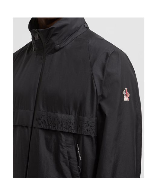 Moncler Black Grenoble Negara Packable Hooded Windbreaker for men