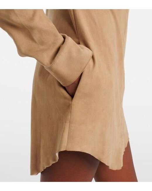 Stouls Natural Geraldine Suede Shirt Dress