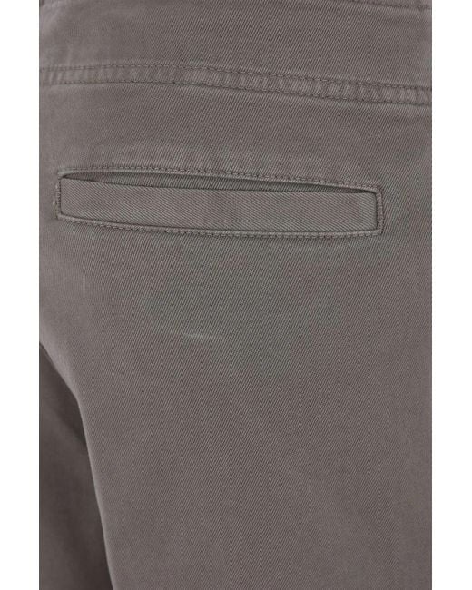 Aspesi Gray Drawstring Straight-Leg Trousers