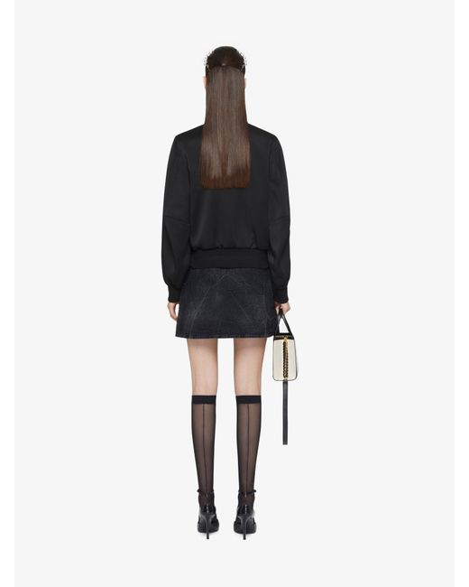 Givenchy Blue Voyou Wrap Mini Denim Skirt