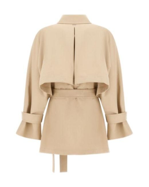 Herno Natural Belted Cape-Back Jacket