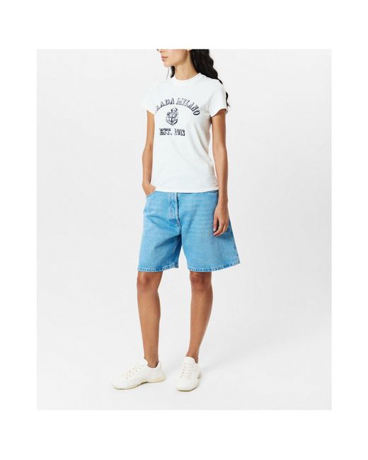 Prada White Lace-Up Sneakers