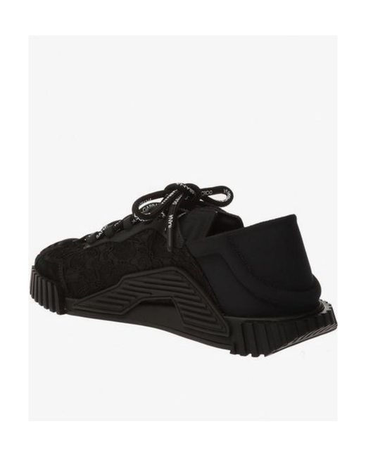Dolce & Gabbana Black Ns1 Lace-Up Sneakers