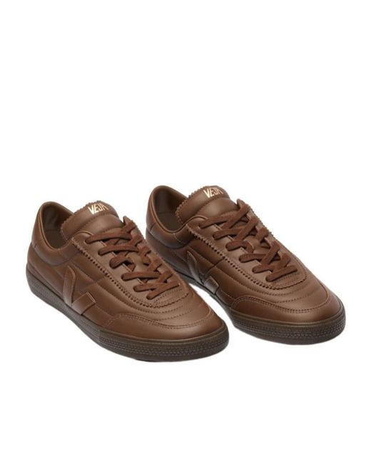 Veja Brown Panenka Signature Quilted Sneakers for men
