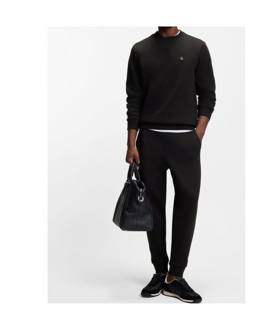 Boss Black Drawstring Sweatpants for men