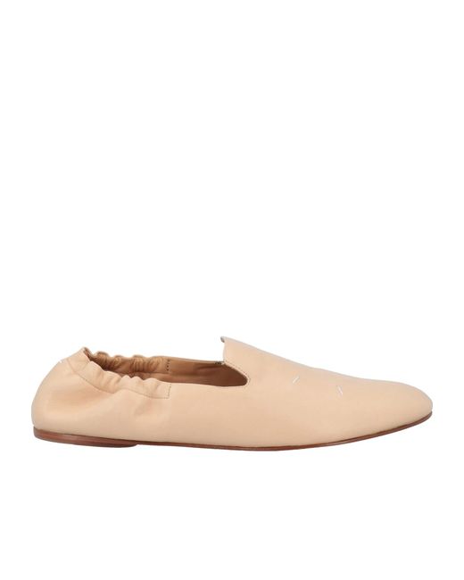 Maison Margiela Natural Solid Color Loafers