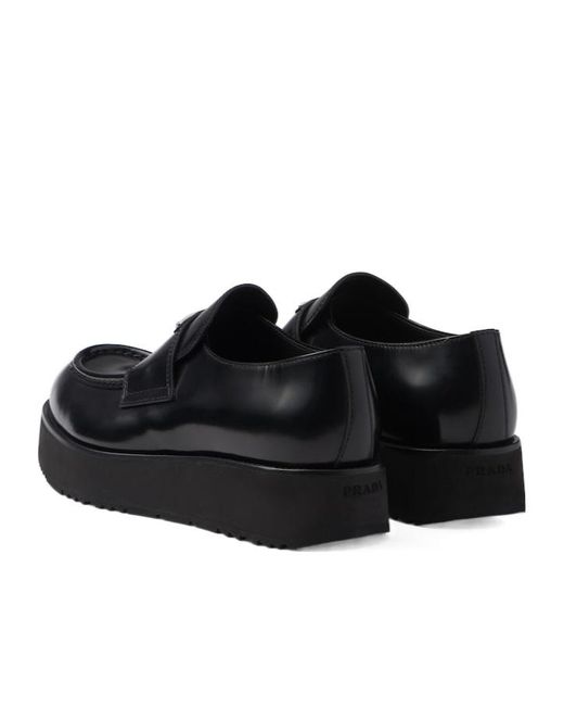 Prada Black Logo Loafers for men