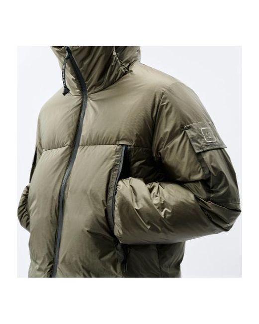C P Company Green Metropolis Series Metroshield Hooded Down Jacket for men