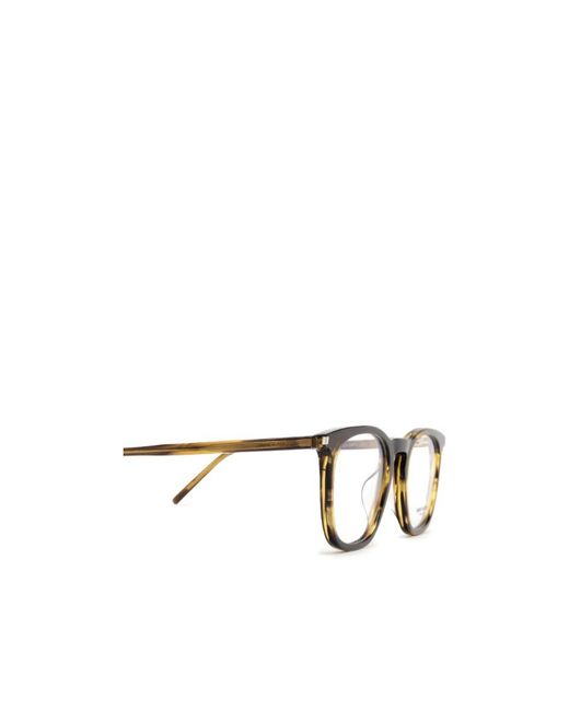 Saint Laurent White Eyewear Round Frame Glasses for men