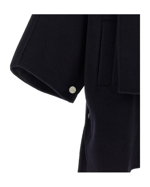 Pinko Blue Cape Coat