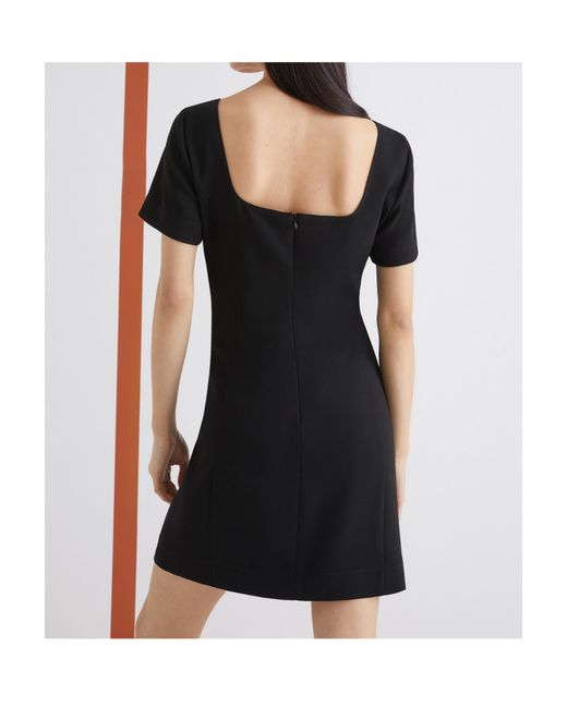 Marella Black Fit-And-Flare Dress