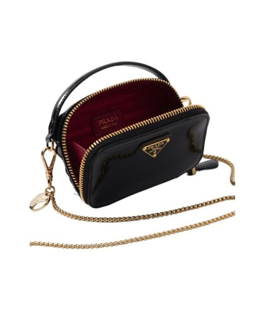 Prada Metallic Patent Leather Mini-Pouch