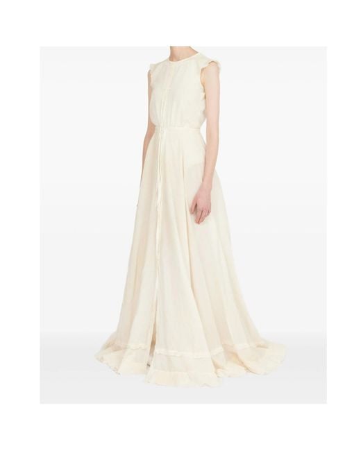 MM6 by Maison Margiela White Cotton Gown
