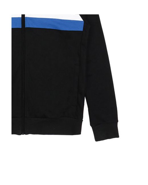 Emporio Armani Blue Spliced Logo Sports Jacket for men