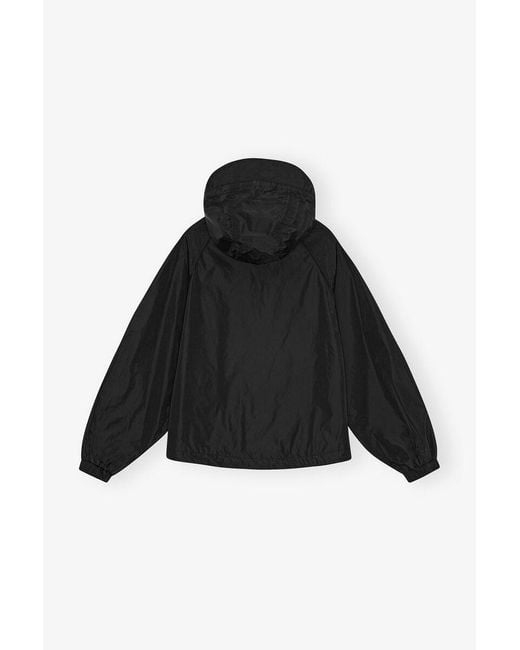 Ganni Black Nylon Jacket