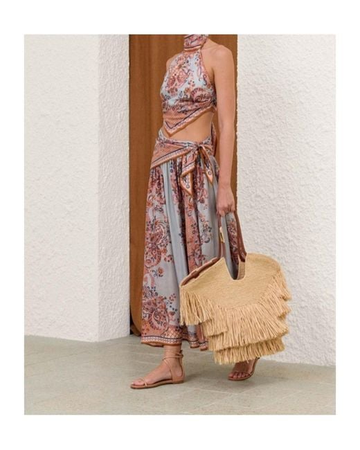 Zimmermann Pink Aster Scarf Bodice