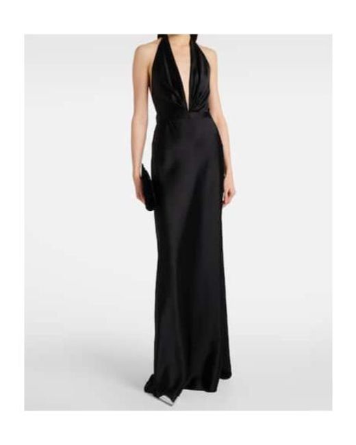 Nili Lotan Black Halter Neck Dress