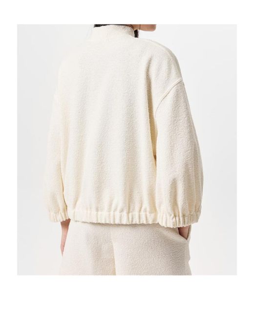 Moncler White Zip-Up Casual Jacket