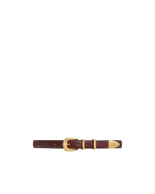 Céline White Medium Western Belt