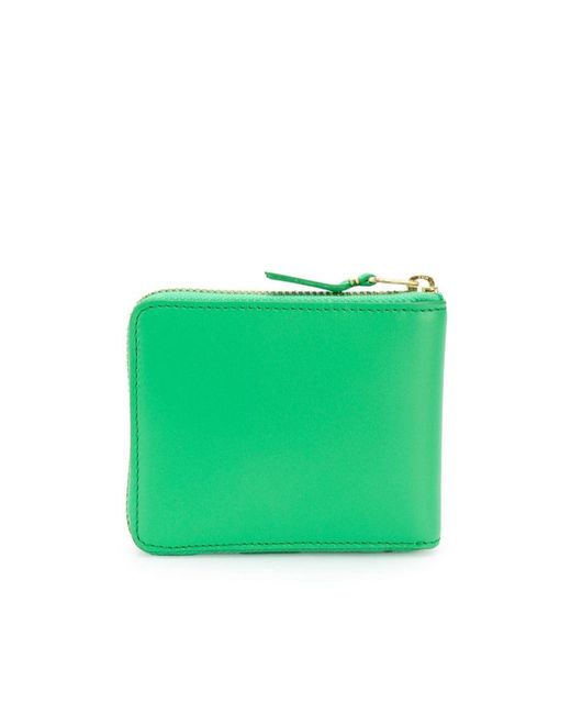 Comme des Garçons Green Logo Wallet for men