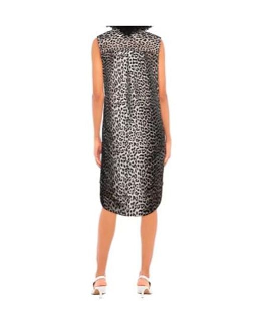 Ganni Gray Sleeveless Dress