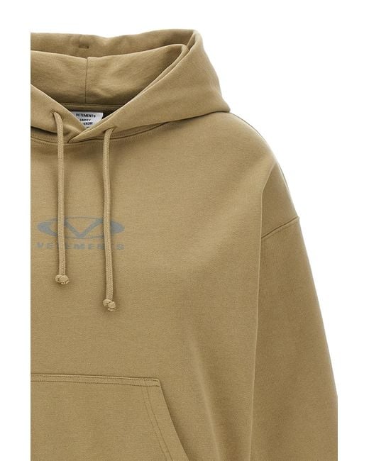 Vetements Natural 'Oval Logo' Hoodie