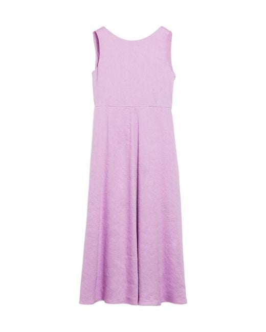 Weekend by Maxmara Purple Round Neck Dress