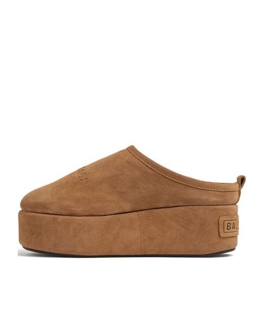 Balenciaga Brown Alaska Platform Mules