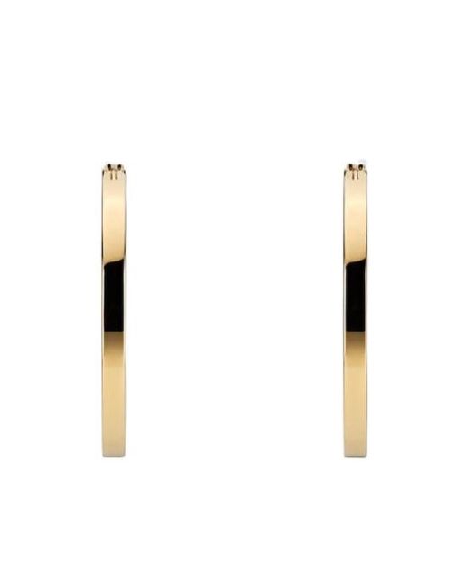 Gucci Metallic Blondie Cut-Out Hoop Earrings