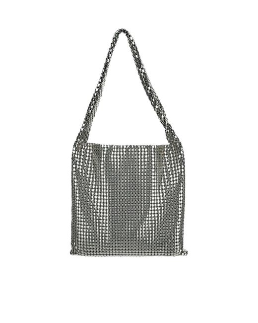 Rabanne Gray Pixel Tote Bag