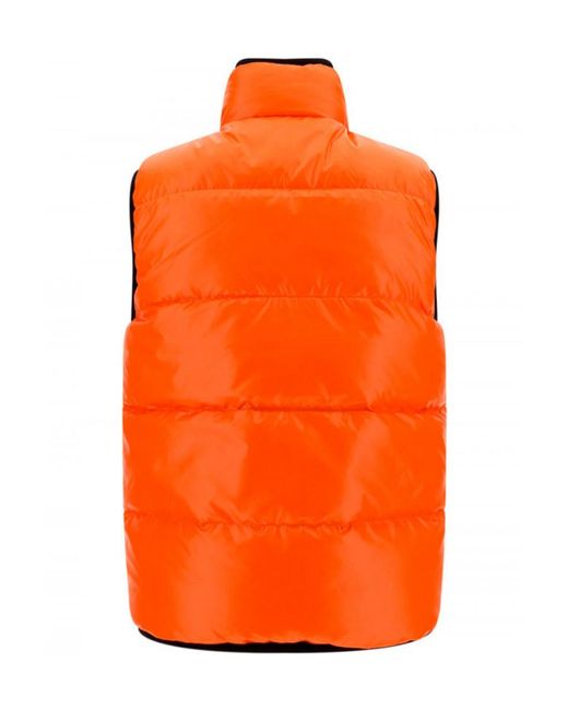 Duvetica Orange Algorab Logo Vest for men