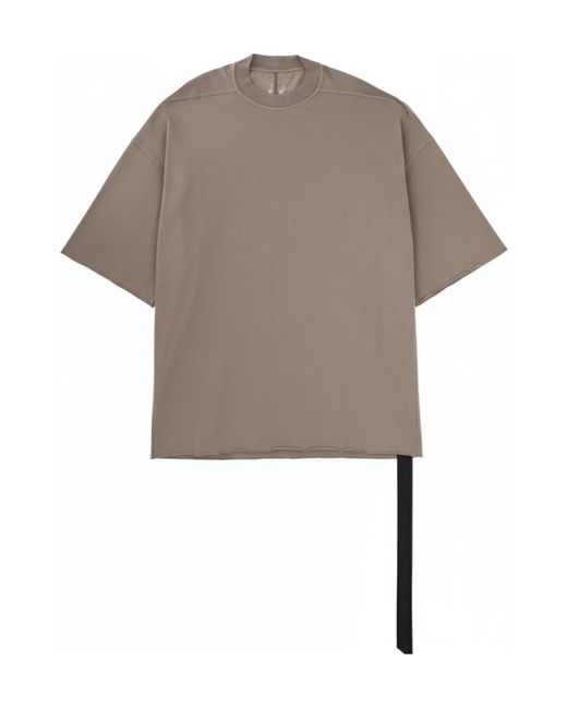 Rick Owens Gray Tommy T Oversized T-Shirt for men