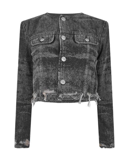 DIESEL Black Short Denim Jacket