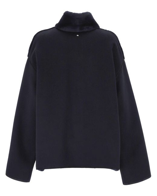 Lorena Antoniazzi Black High-Collar Jacket