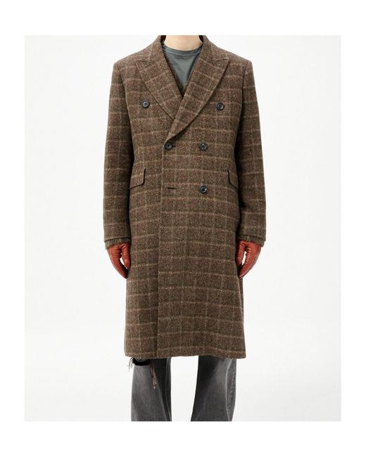 Our Legacy Brown Check Boiled Alp Wool for men