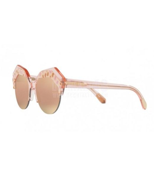 BVLGARI Pink Irregular Sunglasses